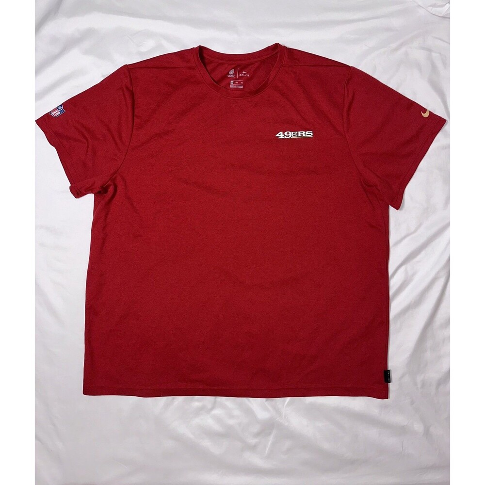 San Francisco 49ers Nike NFL On Field Short Sleeve Shirt Men's Red Used 3XL